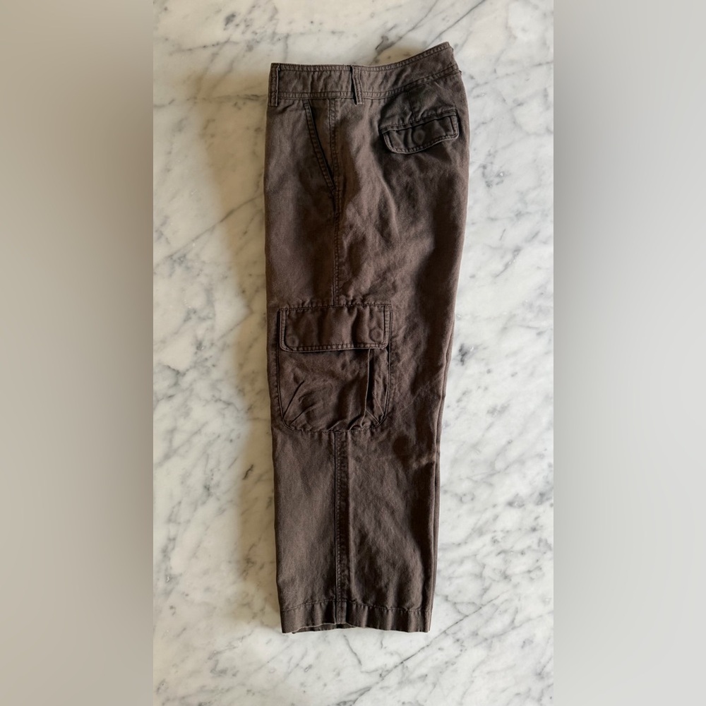 J. Crew Cotton / Linen Cargo Crop Pant - Women’s Size 10 “City Fit” - Picture 2 of 9